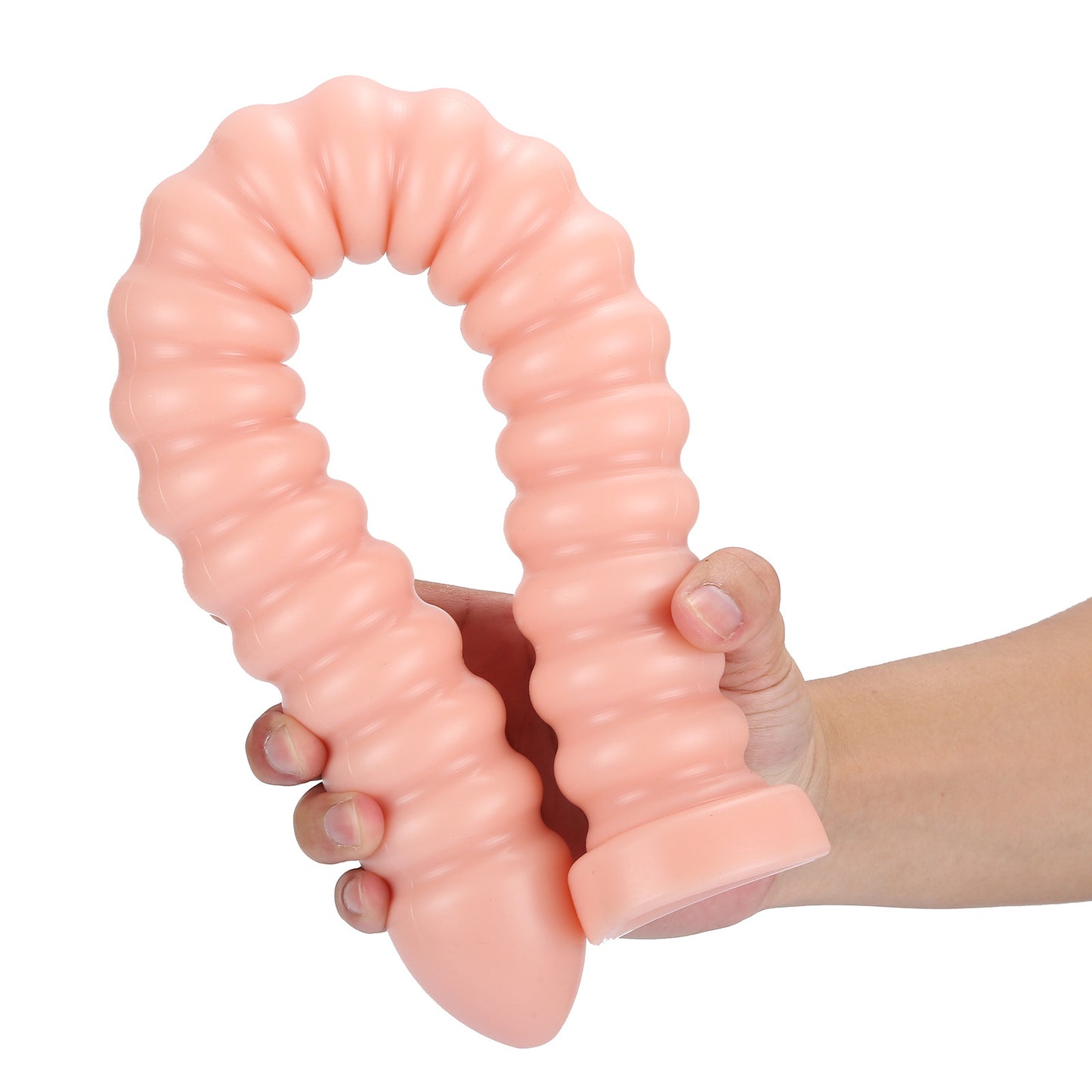 Analplug mit extra langem Schwanz – Spiralperlen-Analdildo, Vaginal-Prostata-Massagegerät