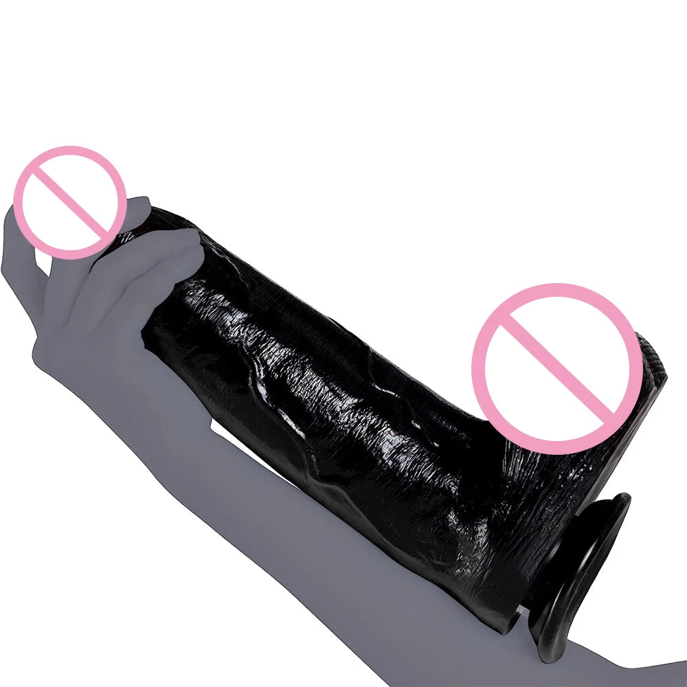 Riesiger realistischer Dildo-Buttplug – 2,9 Zoll großer Analdildo mit großem Umfang, Sexspielzeug für Frauen und Männer
