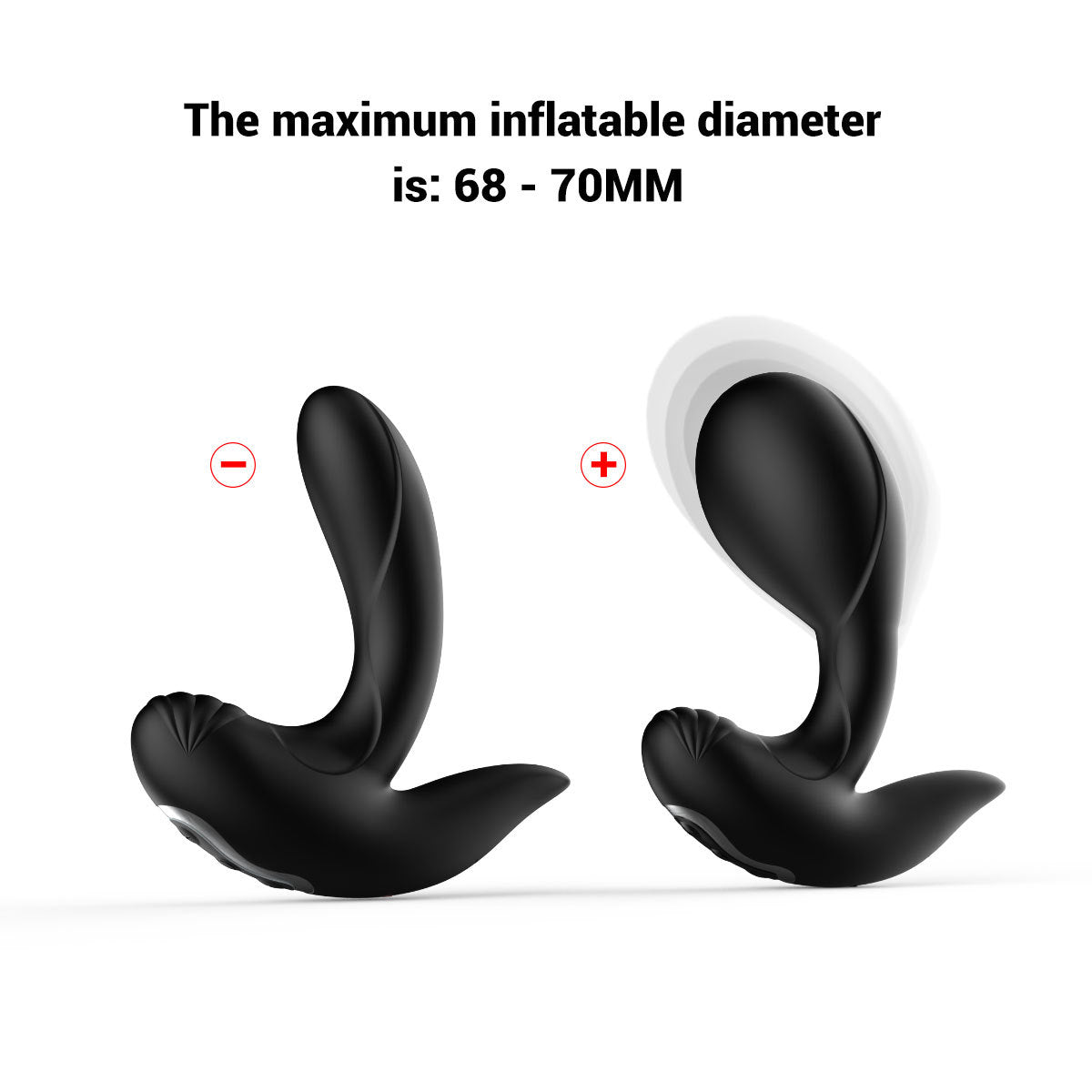 Plug Anal Gonflable Télécommandé - Gode Vibrant Butt Plug Masseur De Prostate