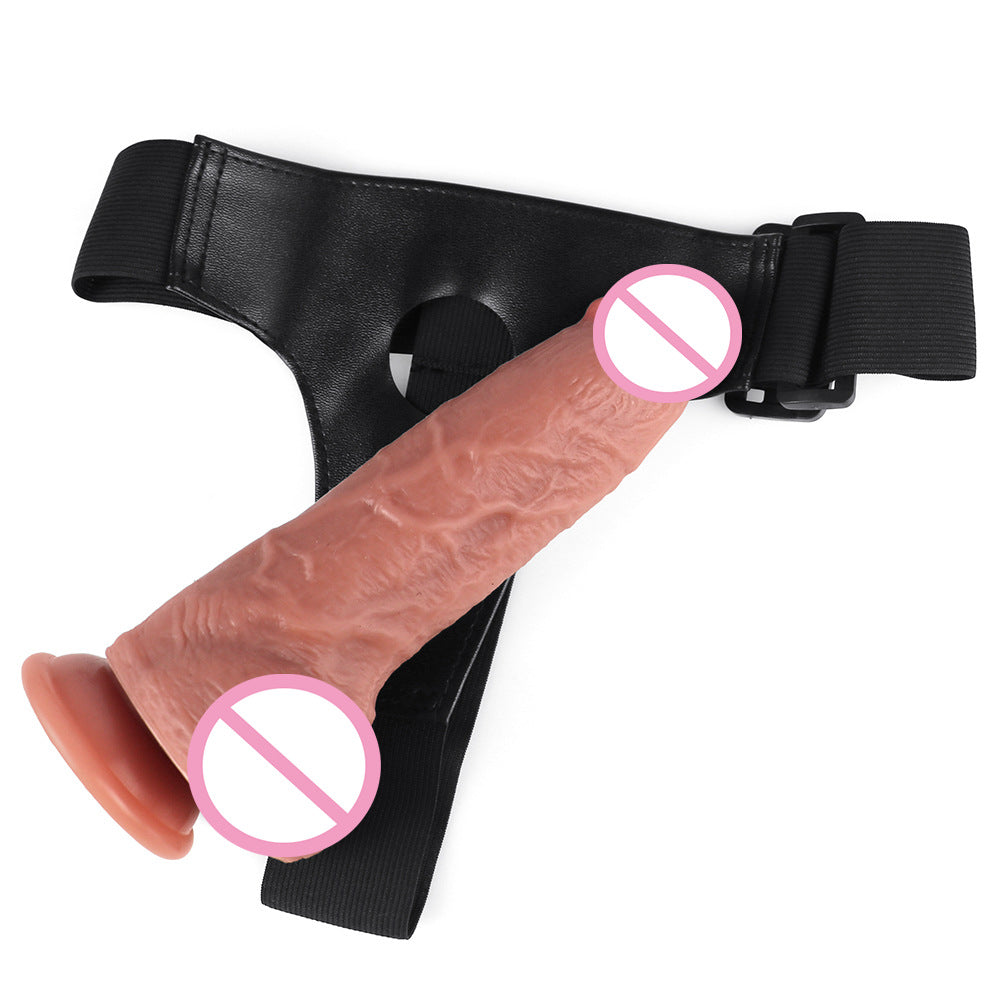 Trägerloser, realistischer Umschnalldildo - Große Analdildos aus Silikon, Sexspielzeug für lesbische Paare