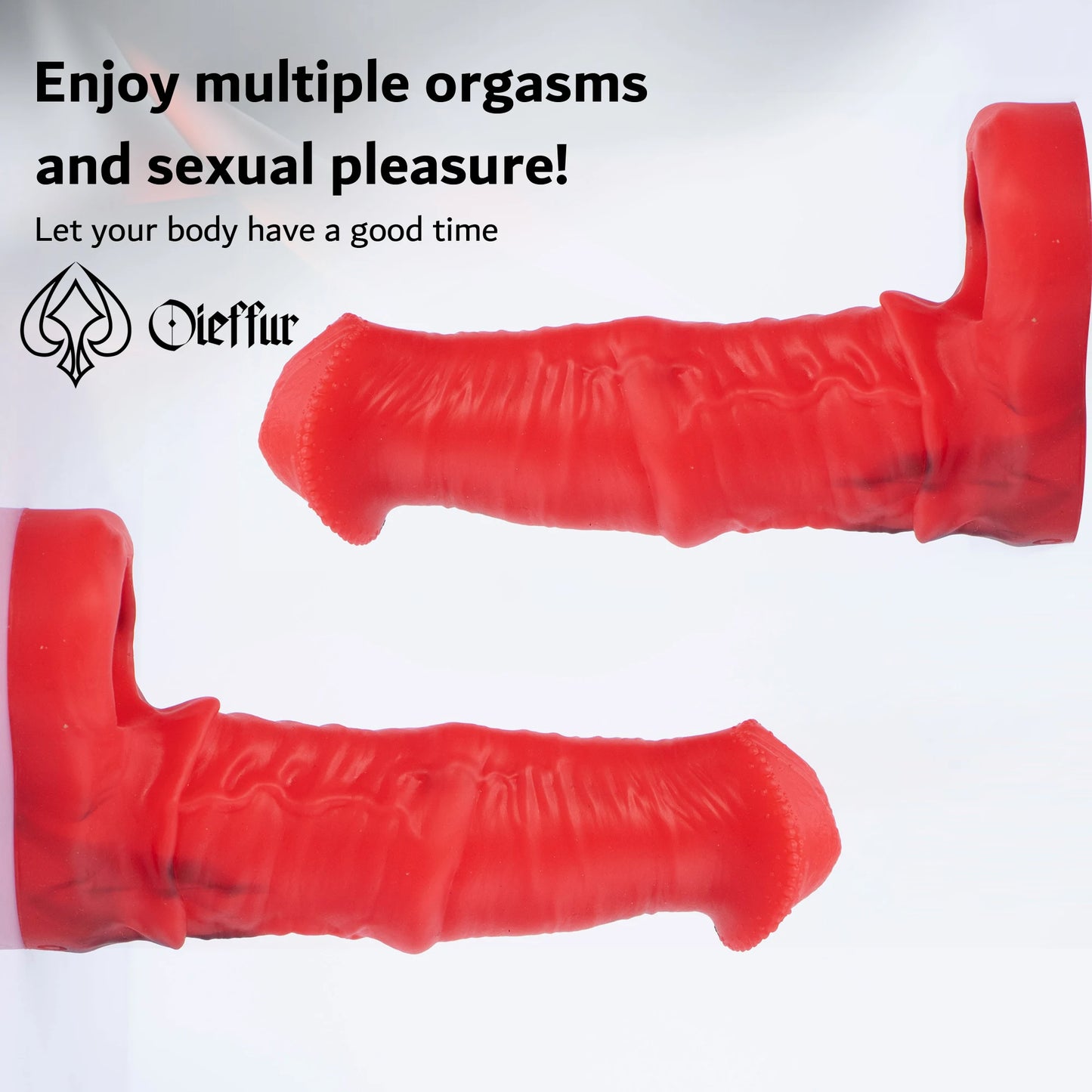 Monsterdildo Cock Sleeve Penisring Entender - Silikon-Verlängerungskondom Prostatamassager