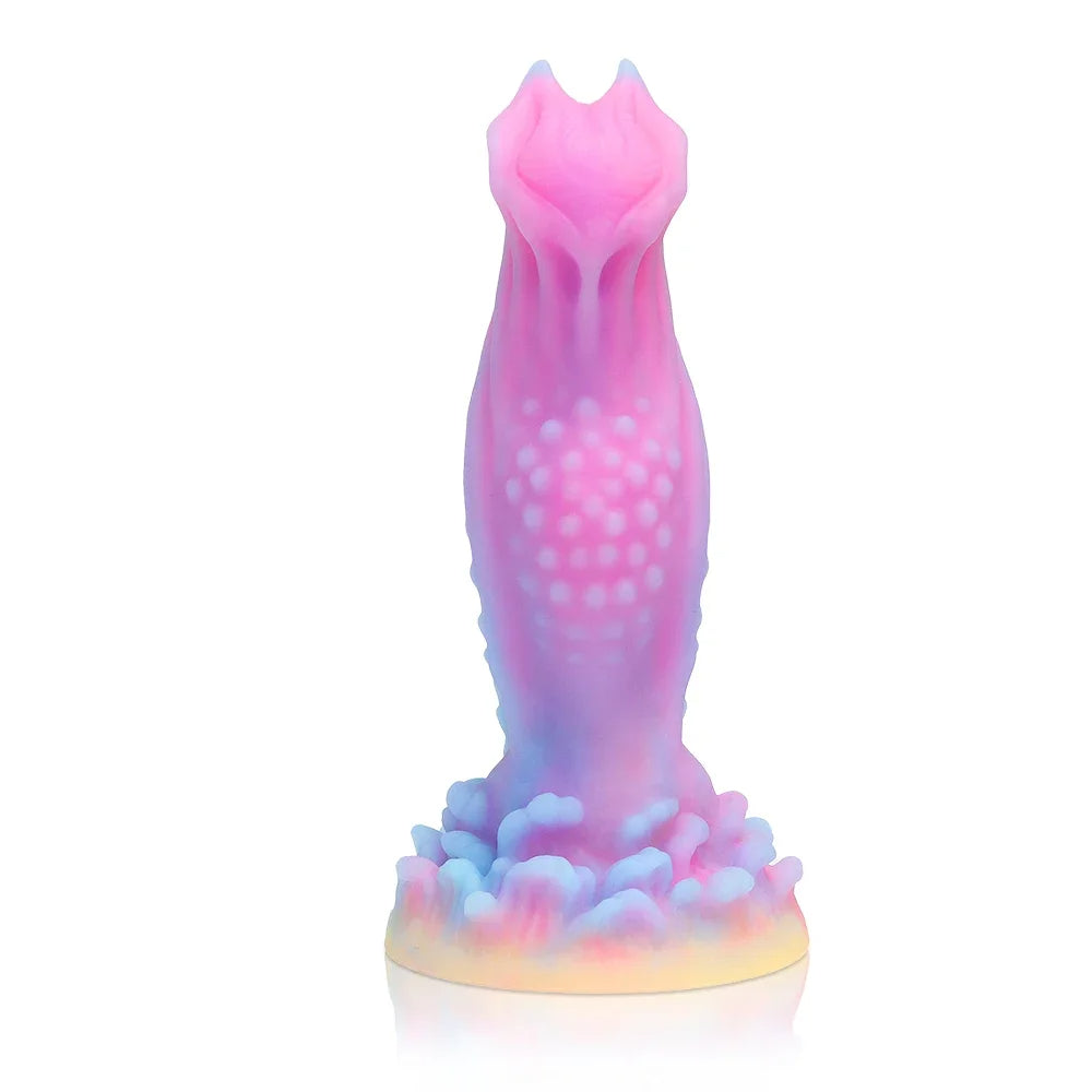 Gode Monstre Lumineux - Gode Chien Exotique Noué Plug Anal Mâle Femelle Sex Toy