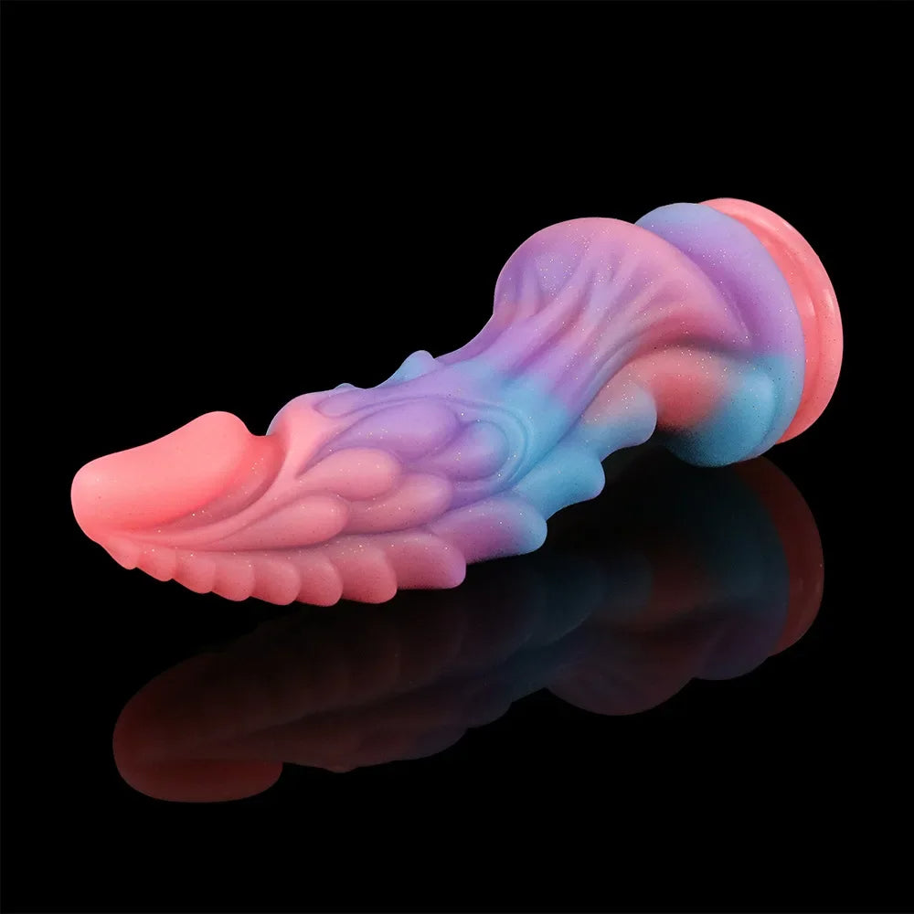 Leuchtender Monsterdildo-Buttplug – exotischer Drache, Analdildo, Sexspielzeug für Frauen und Männer