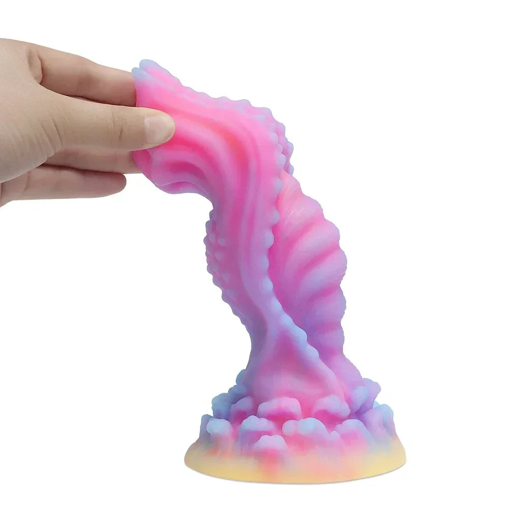 Gode Monstre Lumineux - Gode Chien Exotique Noué Plug Anal Mâle Femelle Sex Toy