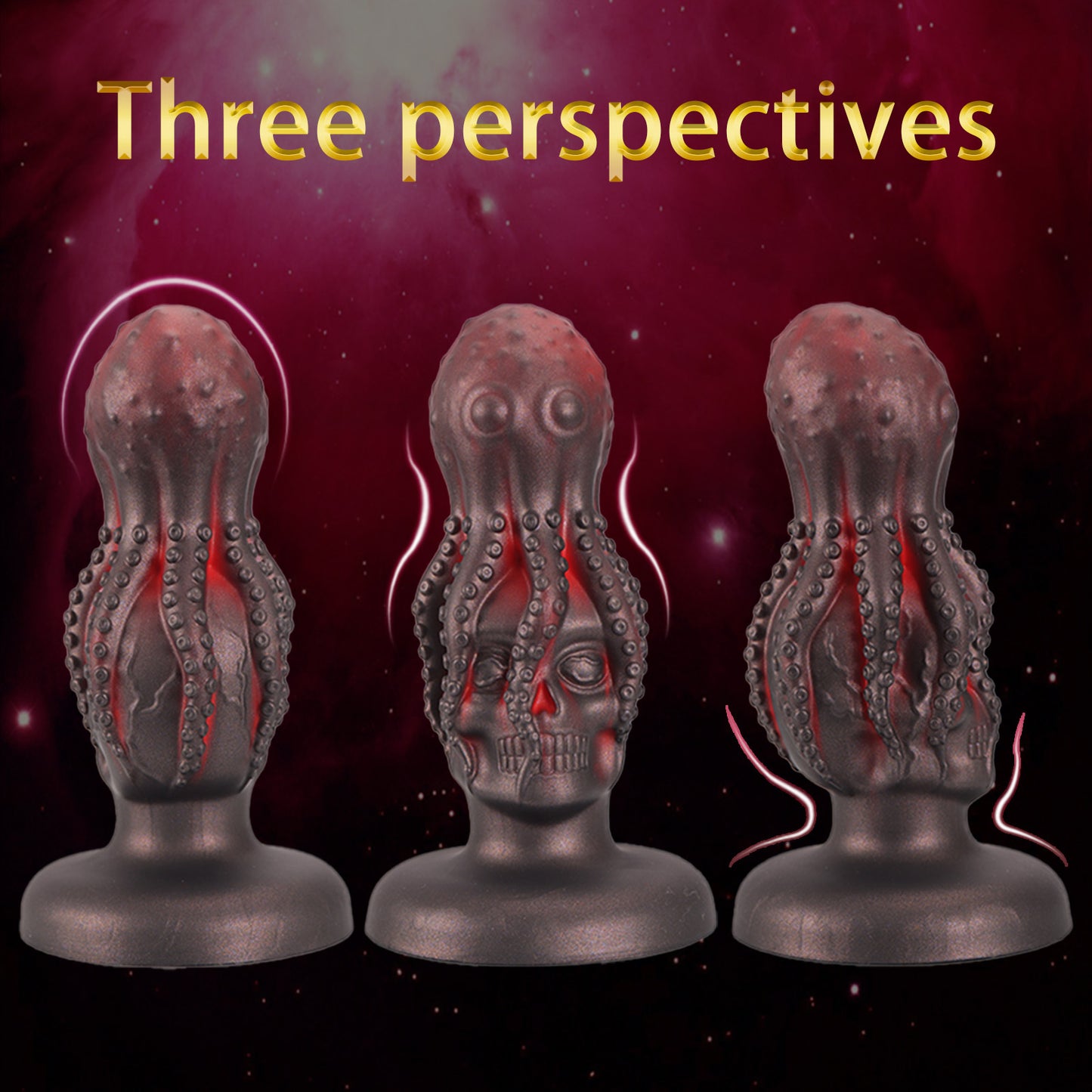 Oktopus Dildo Anal Dilatator Butt Plug - Alien Skull Monsterdildo Frauen Vaginal Masturbator