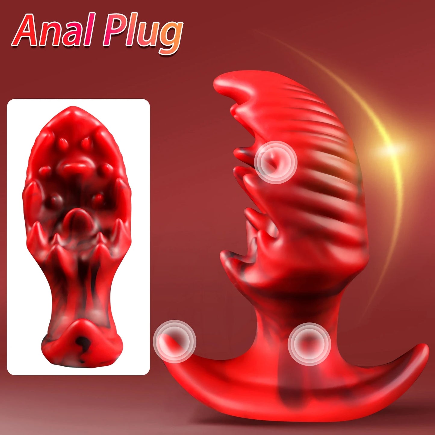 Exotic Monster Dildos Butt Plug - Fantasy Knotted Anal Dilator Vagina Prostate Massager