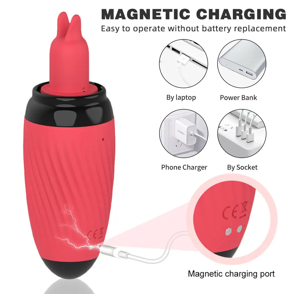 Clitoral Tongue Vibrator Female Sex Toys - Nipple Clamps Pussy Pump Vibrating Clit Sucker