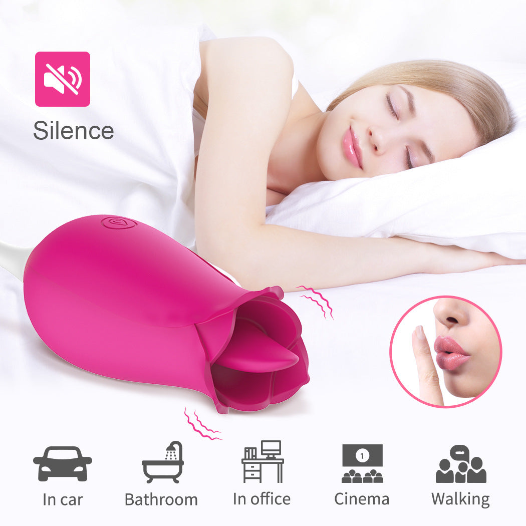 Jouets roses à lécher la langue - Stimulateur de clitoris portable Vibromasseur point G Jouet sexuel féminin
