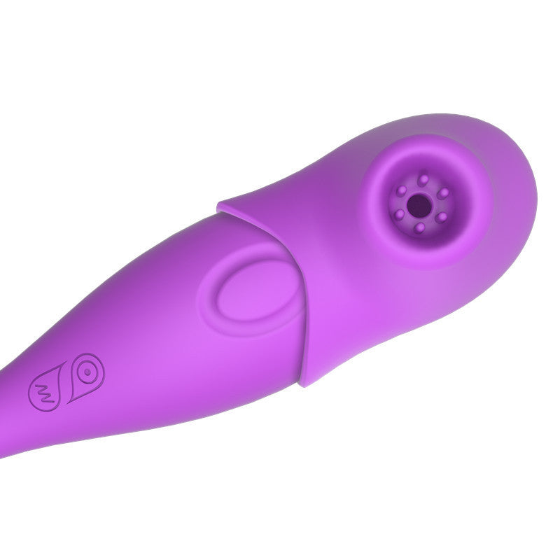 Masseur de prostate pour doigts Clit Sucker - Vibromasseur clitoridien à double extrémité pour point G