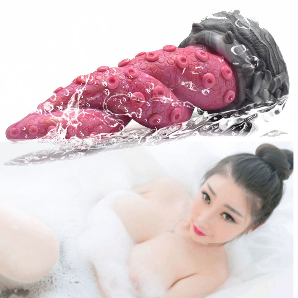 Fantasy Octopus Tentakel Dildo Vibrator - Monster vibrierender Analdildo Buttplug Sexspielzeug