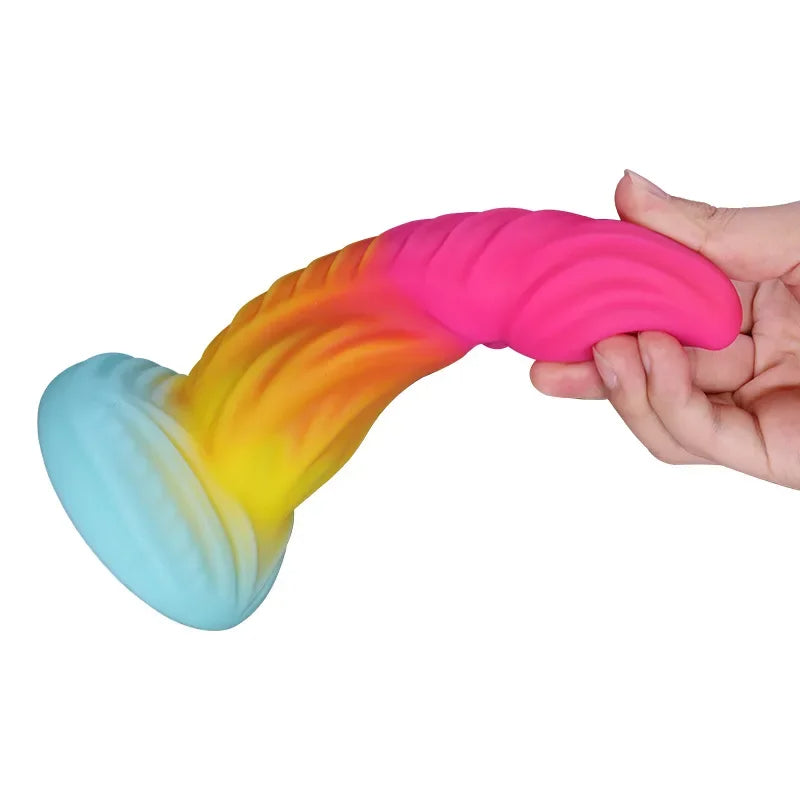 Monster Animal Dildo Butt Plug - Analdildos mit Saugnapf aus Silikon, Sexspielzeug