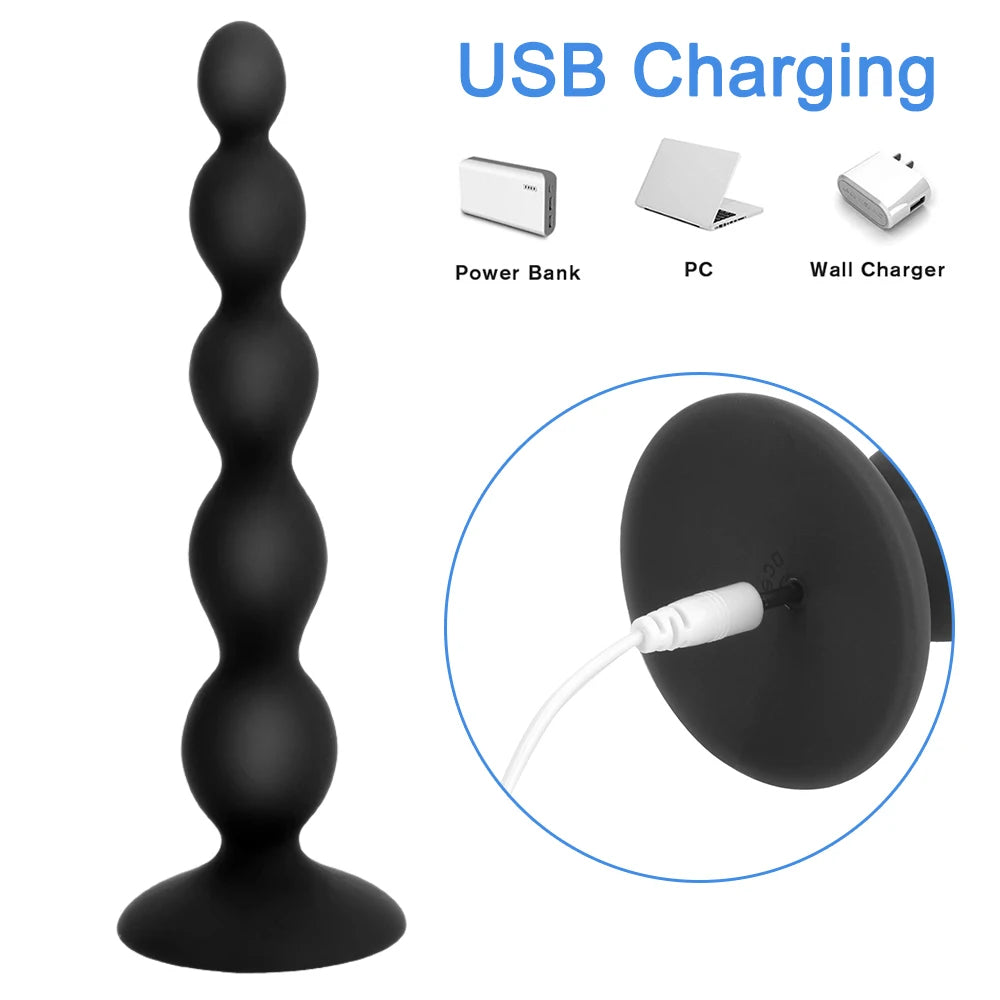 Perles anales télécommandées - Masseur de prostate vibrant avec plug anal