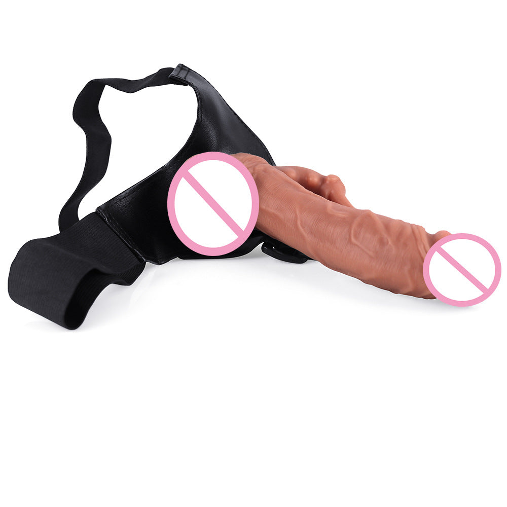 Godes réalistes sans bretelles - Tougue léchant le clitoris vaginal, jouet sexuel pour couple lesbien