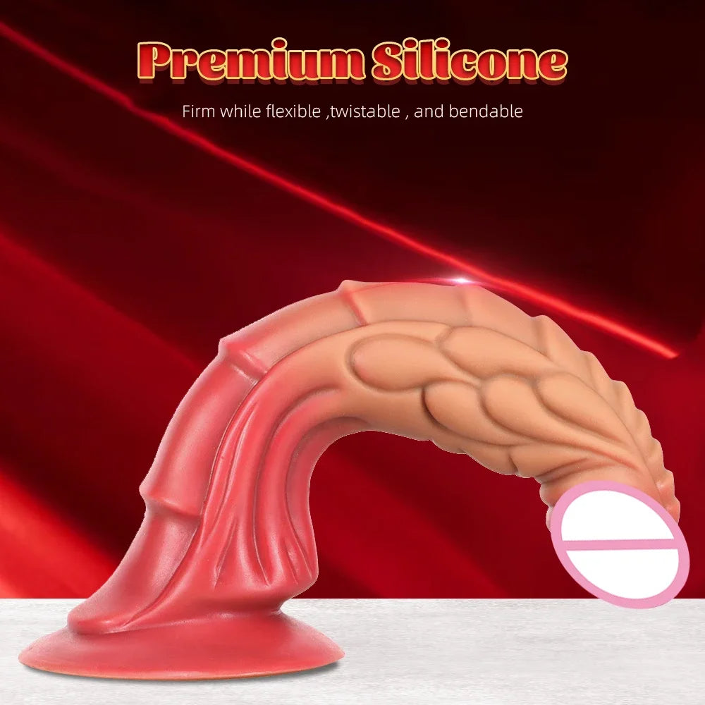 Fantasy Monster Dildo Butt Plug - Realistische Drachententakeldildos Analsexspielzeug