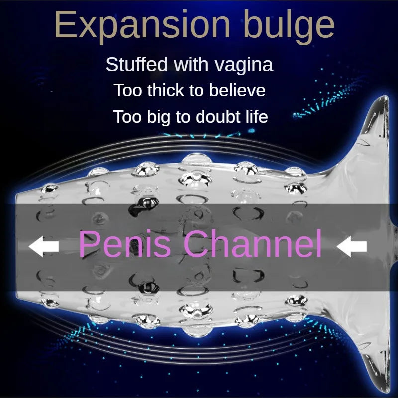 Agrandisseur de pénis à manchon Jelly Cock - Anneau de pénis retarde l'éjaculation Préservatif Sex Toy pour hommes