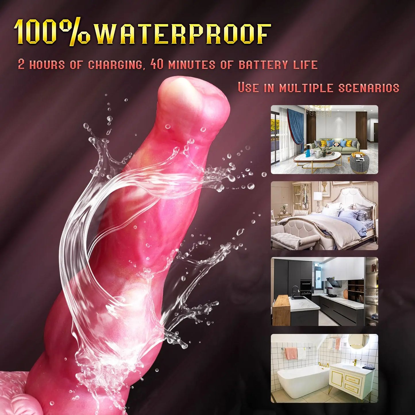 Gode anal Fantasy Dogdildo - Gode vibrant télécommandé pour homme et femme