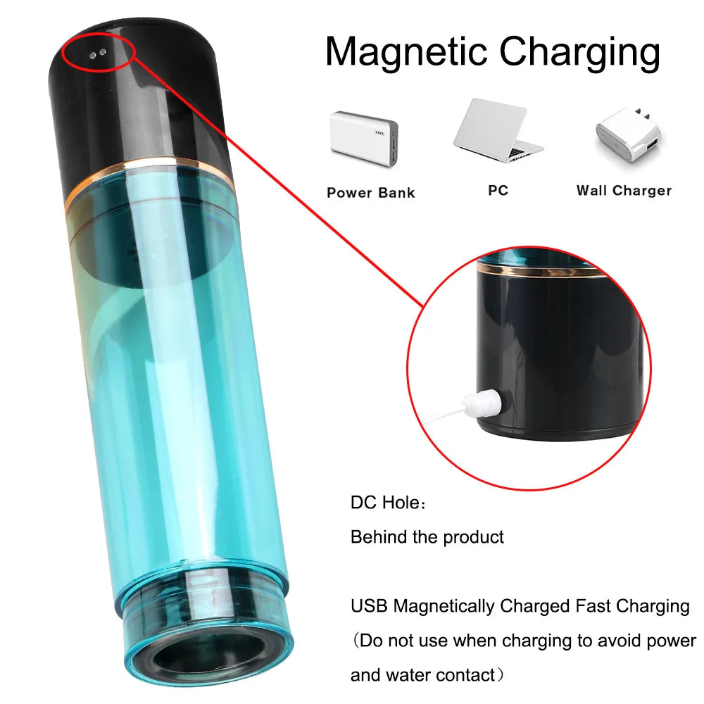 Pompe à pénis pour homme - Agrandisseur de bain-marie sous vide, entraîneur d'éjaculation retardée pour hommes