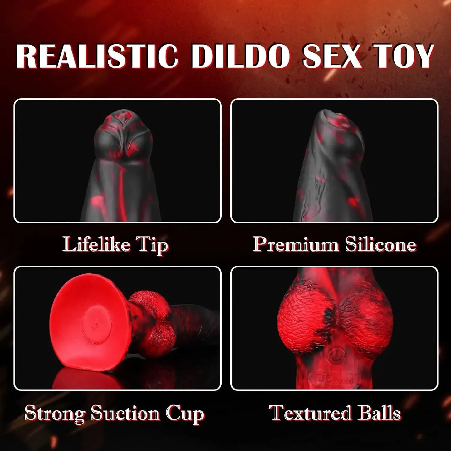 Thrusting Fantasy Dragon Dildo Anal Butt Plug - Fernbedienung Animaldildo Prostata Massager