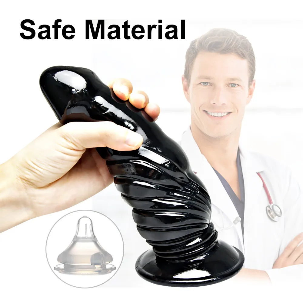 Monsterdildo-Buttplug – Riesiges Fantasy-Saugnapf-Vagina-Analstimulations-Sexspielzeug