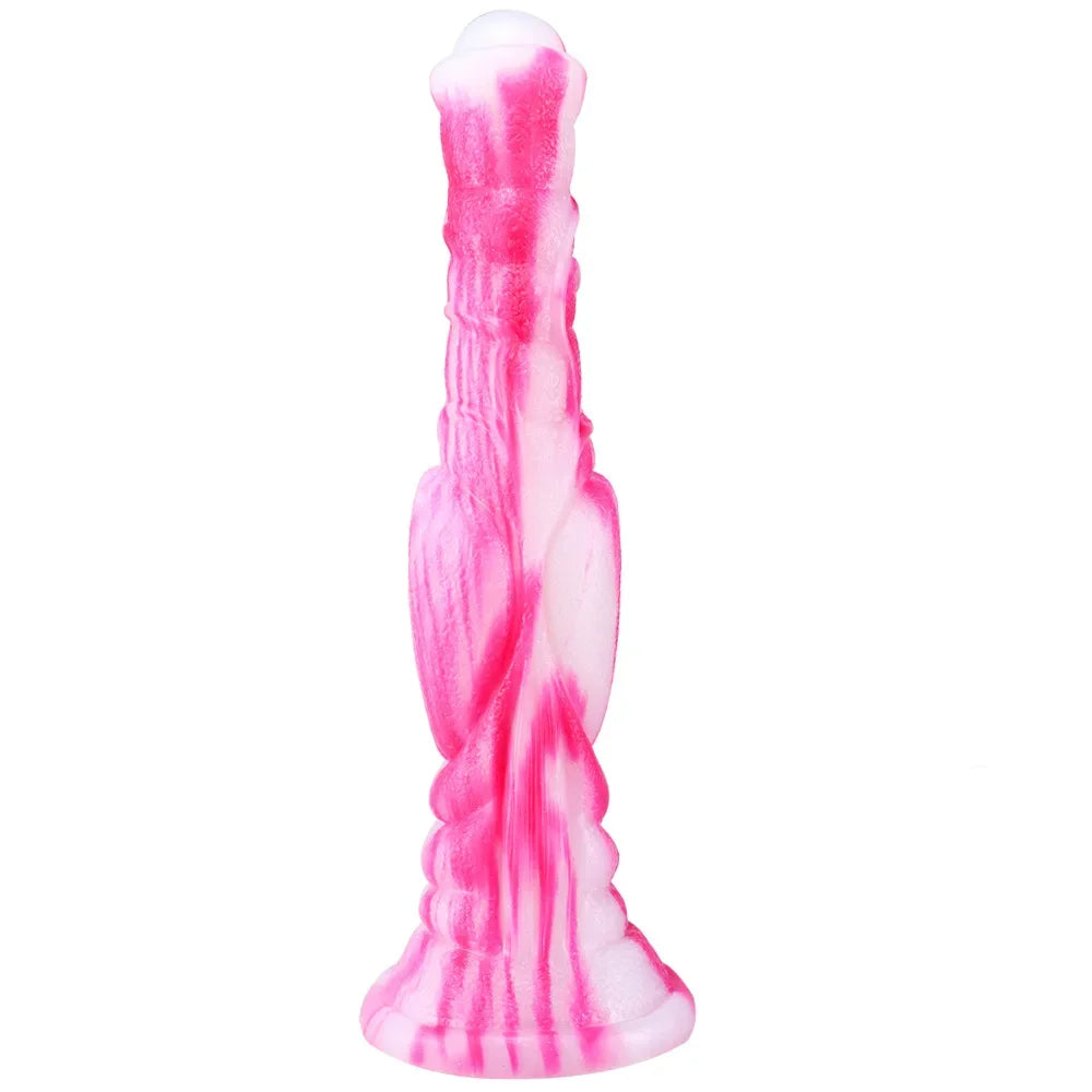 Exotischer Pferdedildo-Analplug – realistischer Tier-Rosa-Dildo aus Silikon, Sexspielzeug