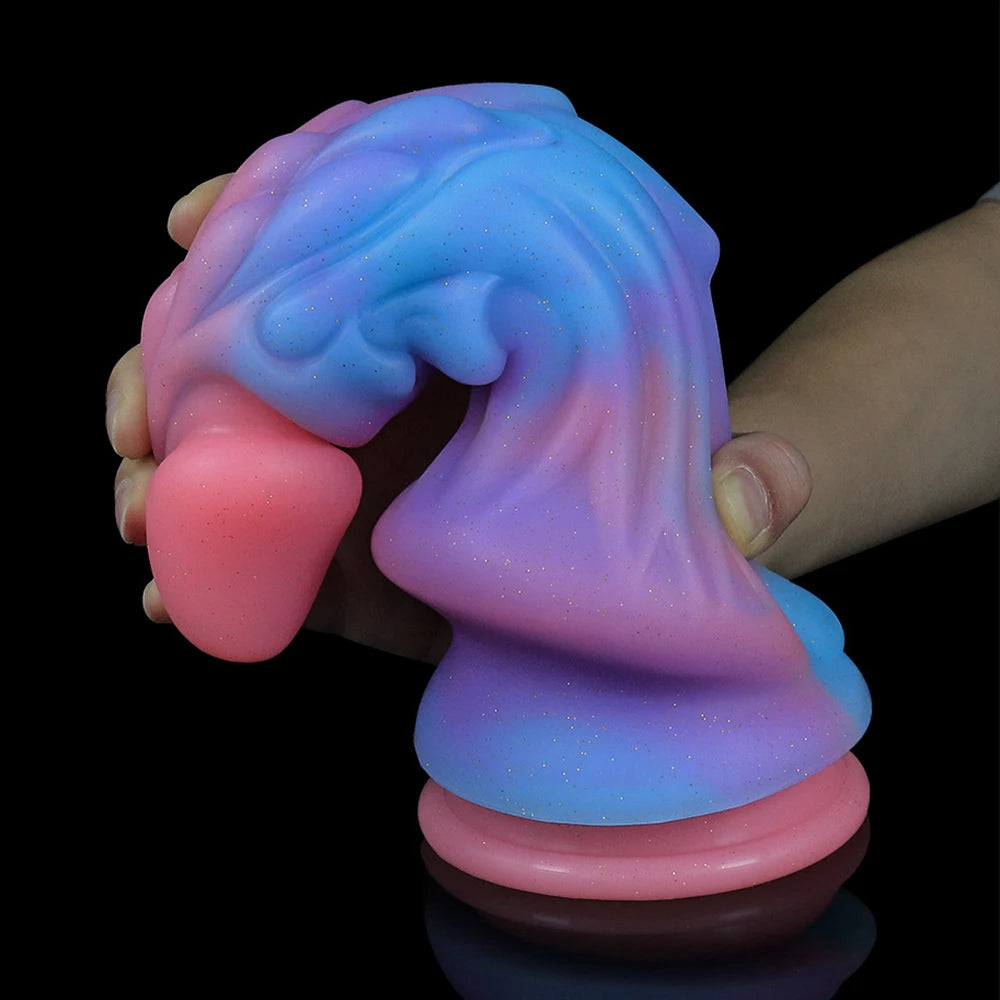 Leuchtender Monsterdildo-Buttplug – exotischer Drache, Analdildo, Sexspielzeug für Frauen und Männer