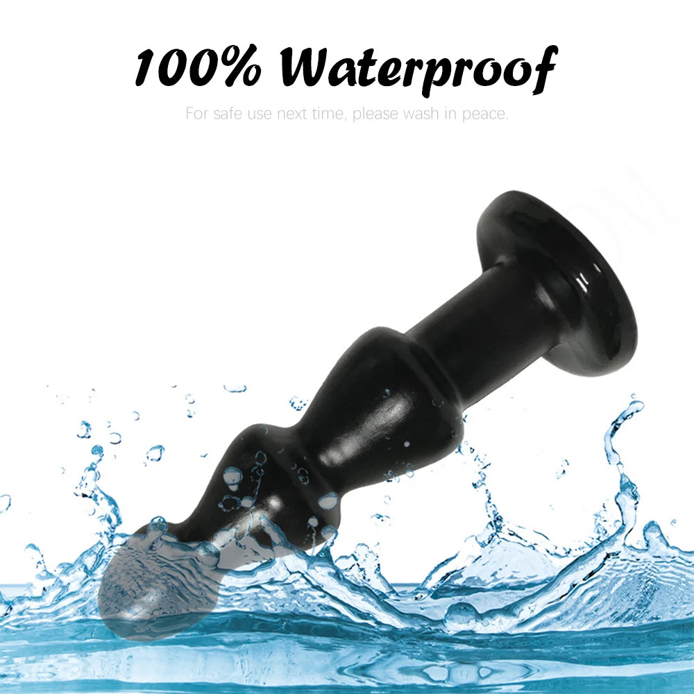 Slim Anal Dildo Butt Plug - Silicone Anal Beads Prostate Massage Stimulator