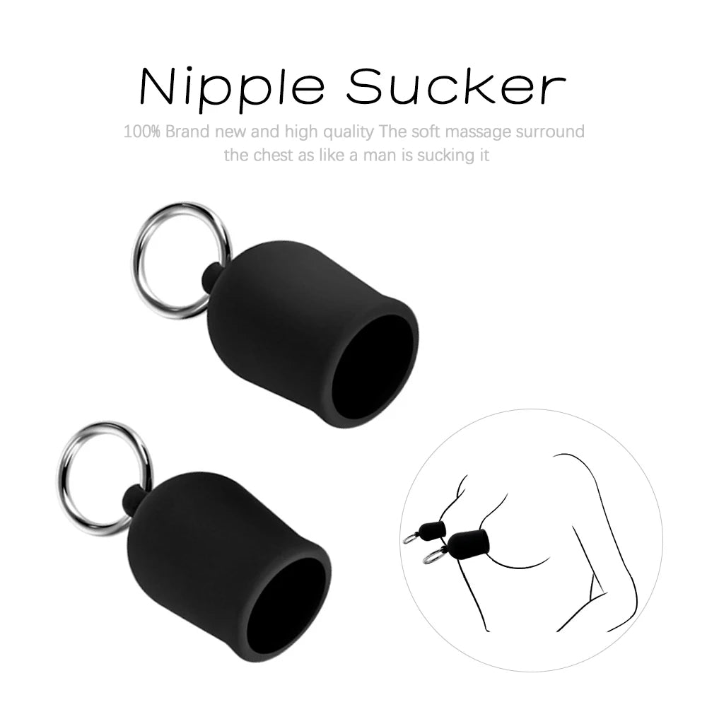 Nipple Sucking Pump Enlarger - 2pcs Clit Sucker Sex Toys for Women Men Domlust Nipple Sucking Pump Enlarger - 2pcs Clit Sucker Sex Toys for Women Men Domlust