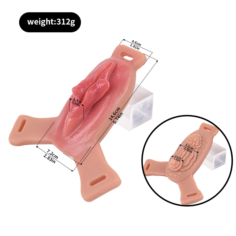 Broyeur de chatte grandeur nature - Masturbateur vaginal réaliste à balles vibrantes pour couples LGBTQ