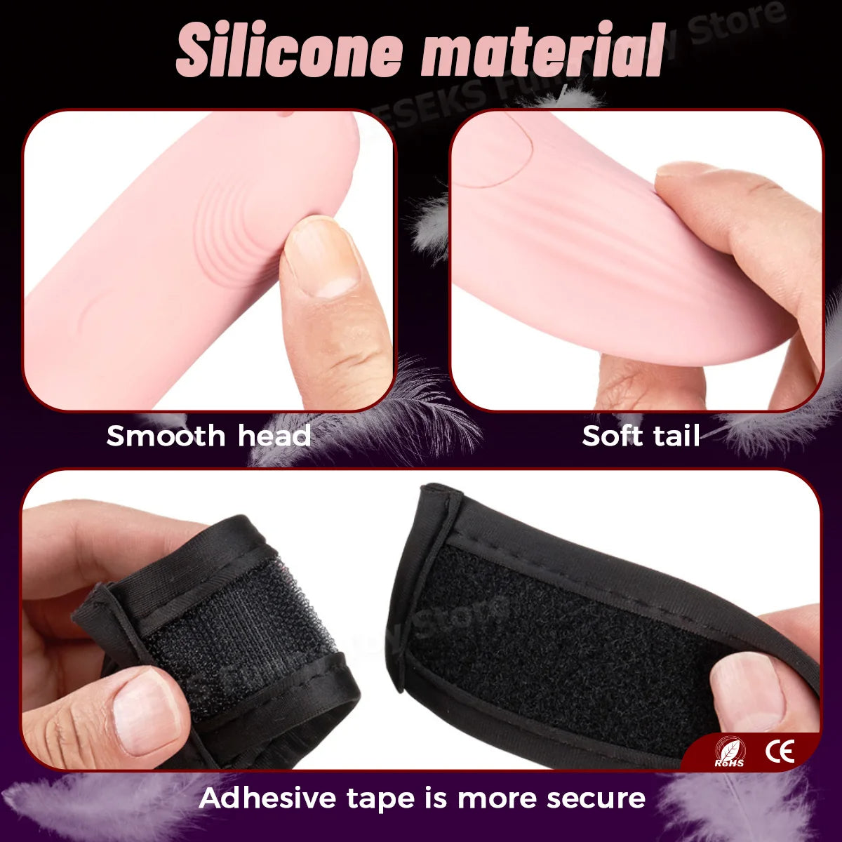 Gode vibrant lesbien Strapon - Gode anal rose double extrémité Vibromasseur point G Stimulateur de clitoris