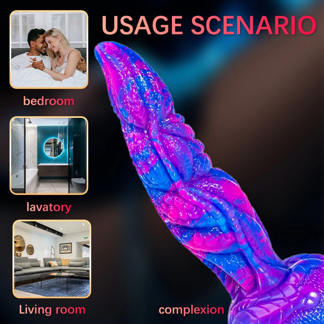 Gode monstre réaliste - Gros gode anal exotique Dilatateur G Spot Massage de la prostate Traite