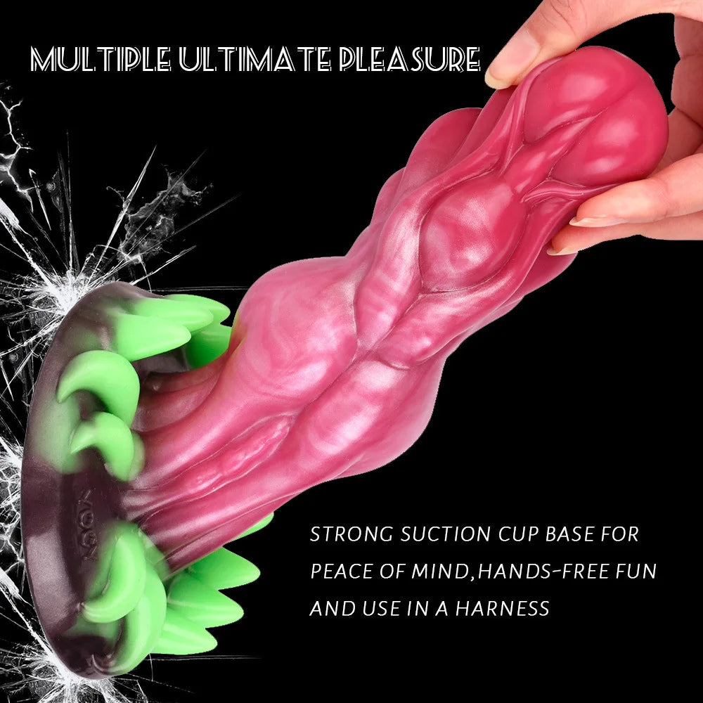 Monster Gode Butt Plug - Stimulateur Anal Vaginal En Silicone Exotique