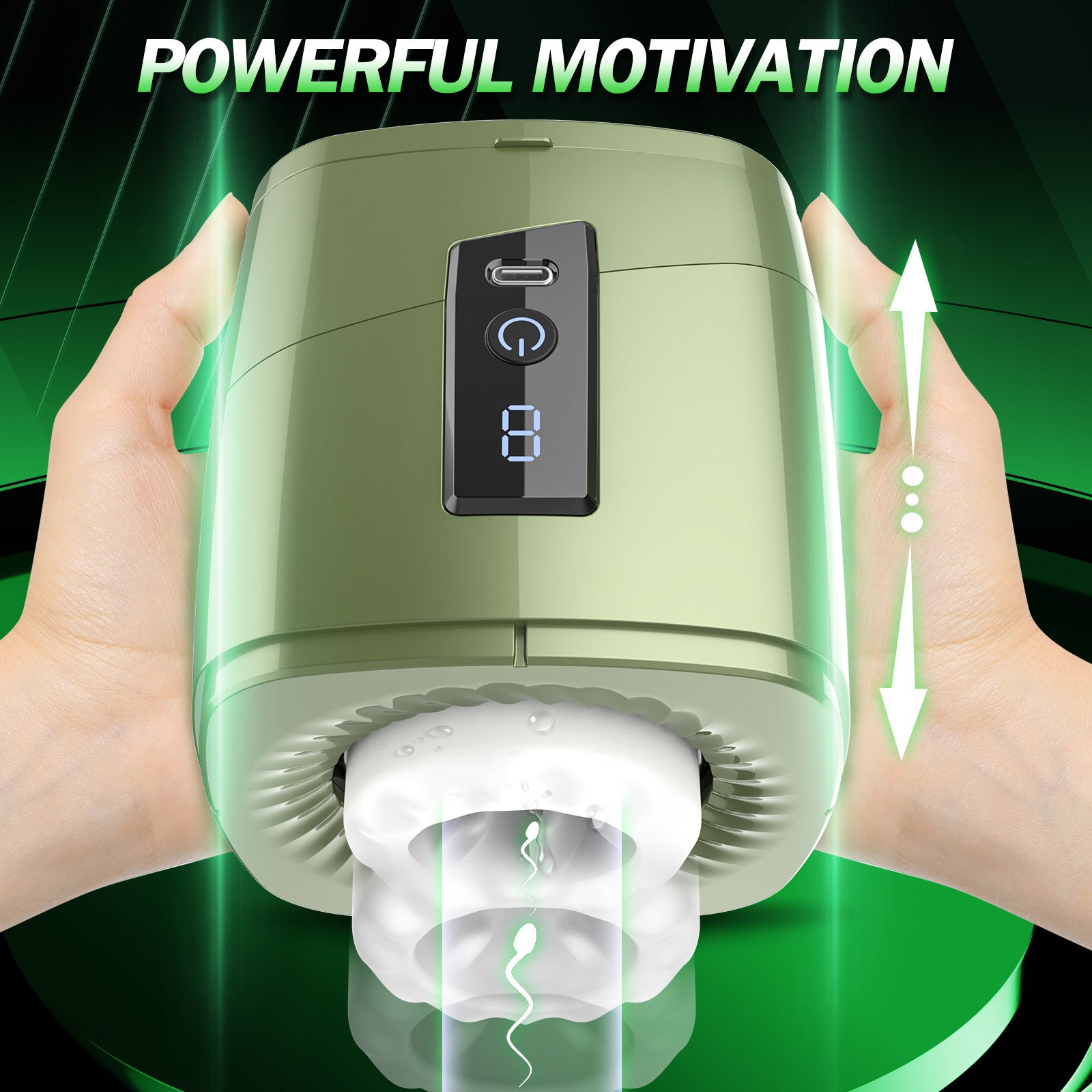 Handy Male Masturbator - Thrusting Rotating Pocket Pussy Adult Stroker Domlust Handy Male Masturbator - Thrusting Rotating Pocket Pussy Adult Stroker Domlust