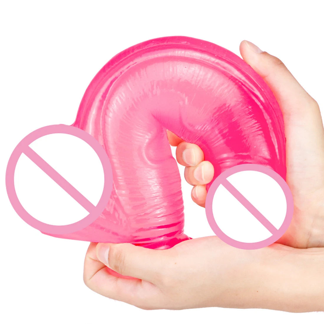 Big Dildo Anal Plug - Jelly Soft Silicone Anal Dilator G Spot Prostate Massage Milk