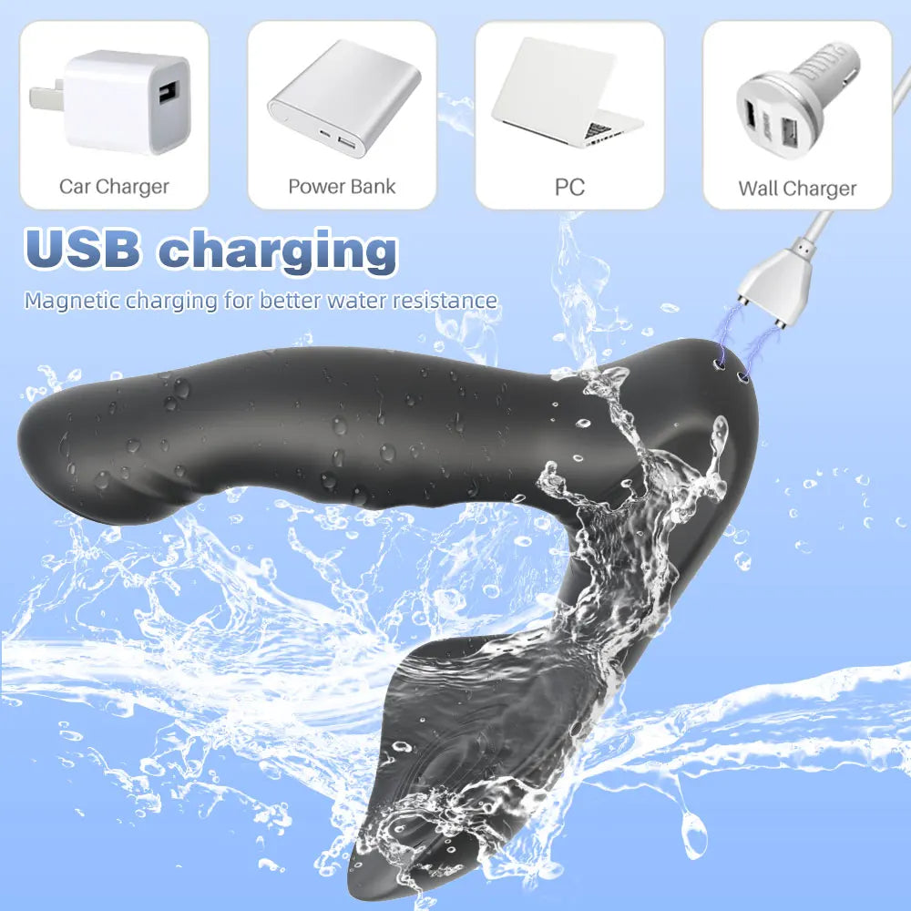 Dual End Prostate Massager - App Remoter Control Swing Vibraing Male Anal Toys