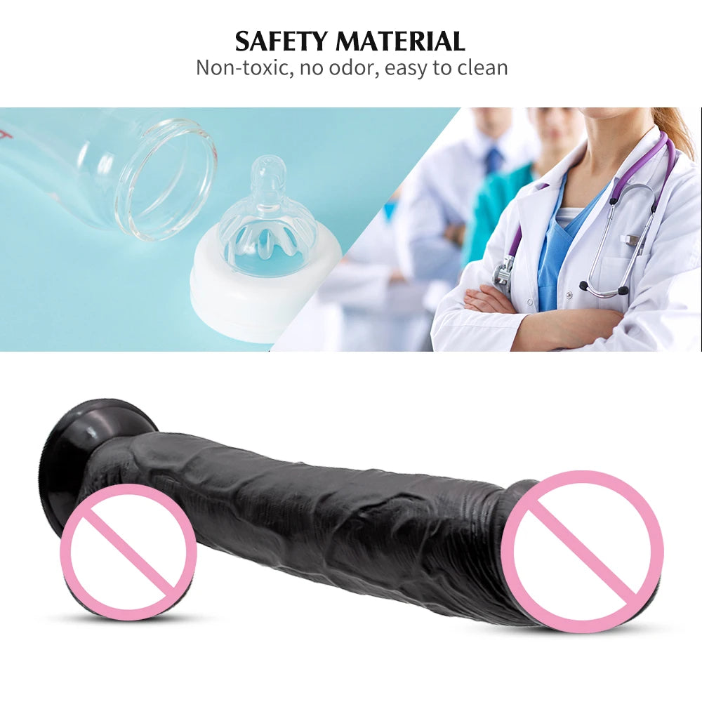 12 Zoll langer Dildo Butt Plug – realistische Dildos Vagina Prostata-Massagegerät