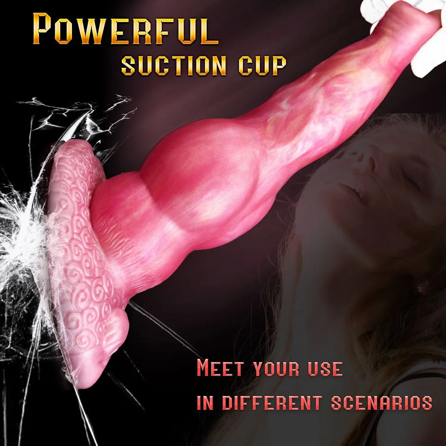 Gode anal Fantasy Dogdildo - Gode vibrant télécommandé pour homme et femme