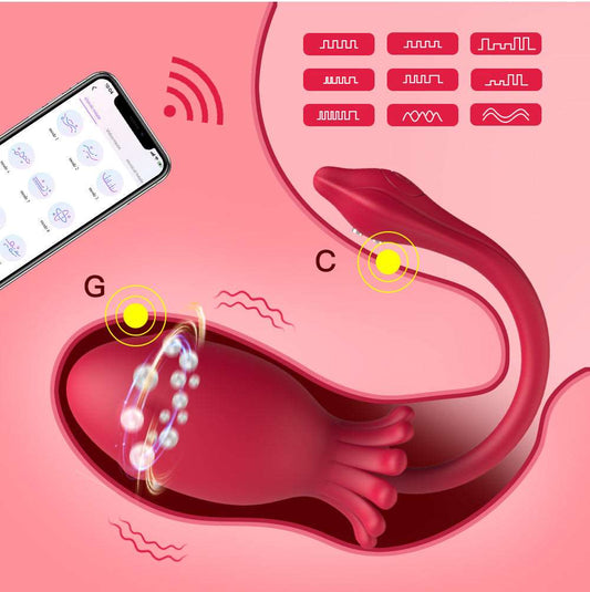 APP Remoter Gspot Vibrator - 360° Rotating Powerful Massage - Domlust Egg