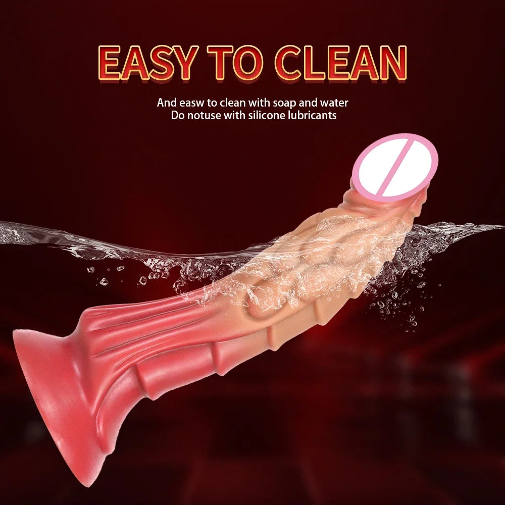 Fantasy Monster Dildo Butt Plug - Realistische Drachententakeldildos Analsexspielzeug