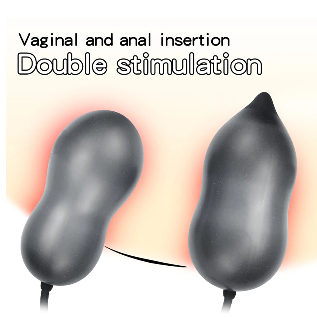 Double Inflatable Anal Plug - Exotic Dual Anal Expansion G Spot Prostate Massage Milking