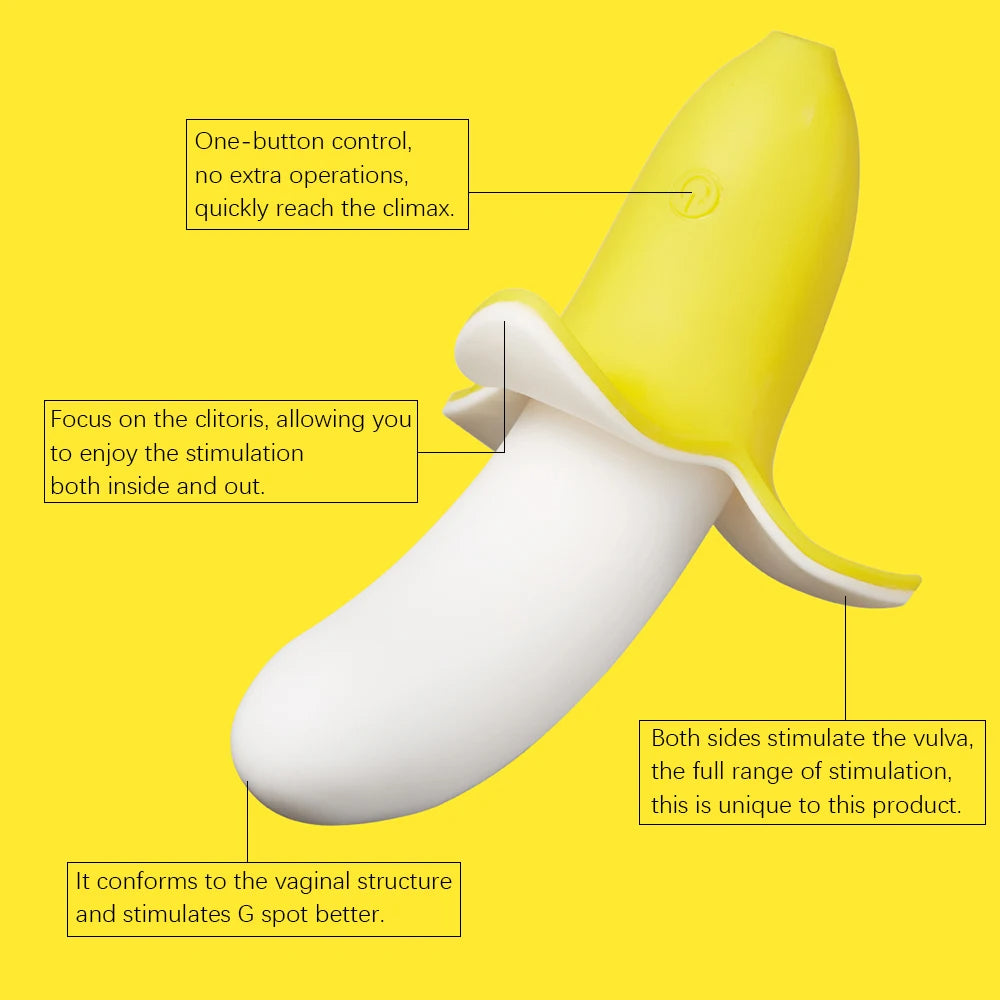 Pince à clitoris banane, vibromasseur pour la langue, massage des tétons, point G, gode vibrant, cadeaux pour femmes