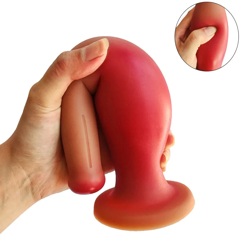 Gode anal en silicone Butt Plug - Fantasy Bowling Godes réalistes Strapon Sex Toy