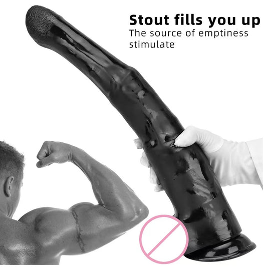 Large Anal Dildo Sex Toys - Huge Black Dildos Horse Animal Anal Dilator Butt Plug