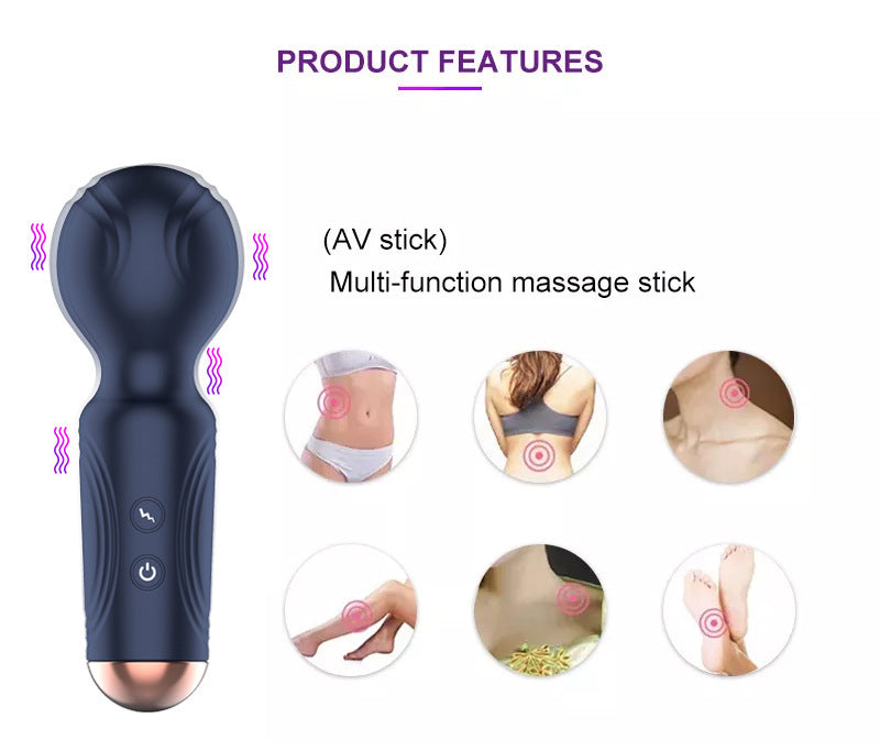 Vibromasseur clitoridien Magic Wand - Stimulateur de clitoris de mamelon portatif Jouets sexuels féminins