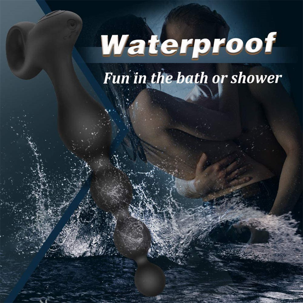 Vibrating Anal Beads Butt Plug - 8-inch Dildo Anal Plug Sex Toys for Men Women