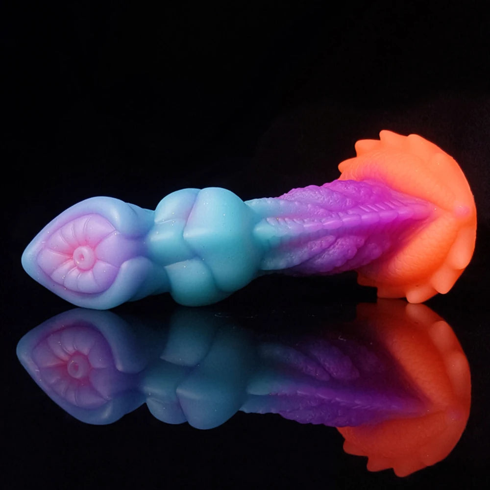 Godes Dragon Lumineux Énorme Plug Anal Anal - Gode Monstre Doux Sex Toys pour Femmes