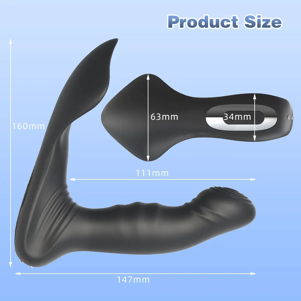 Dual End Prostate Massager - App Remoter Control Swing Vibraing Male Anal Toys