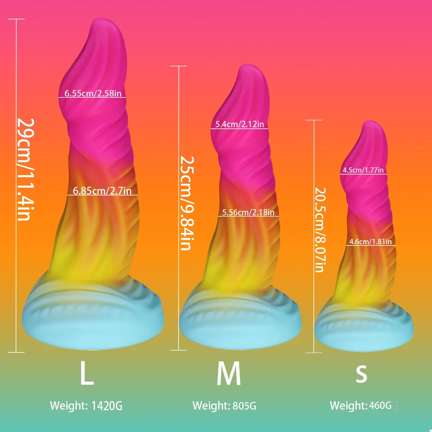 Monster Animal Dildo Butt Plug - Analdildos mit Saugnapf aus Silikon, Sexspielzeug