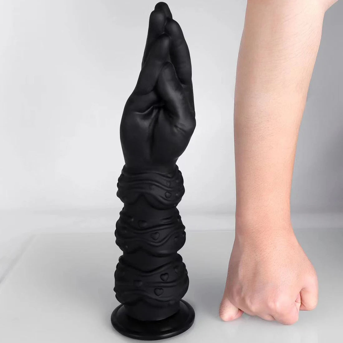 Langer Riesendildo-Analplug - Hand-Arm-Silikon-Analdilatator-Buttplug G-Punkt-Prostata-Melken