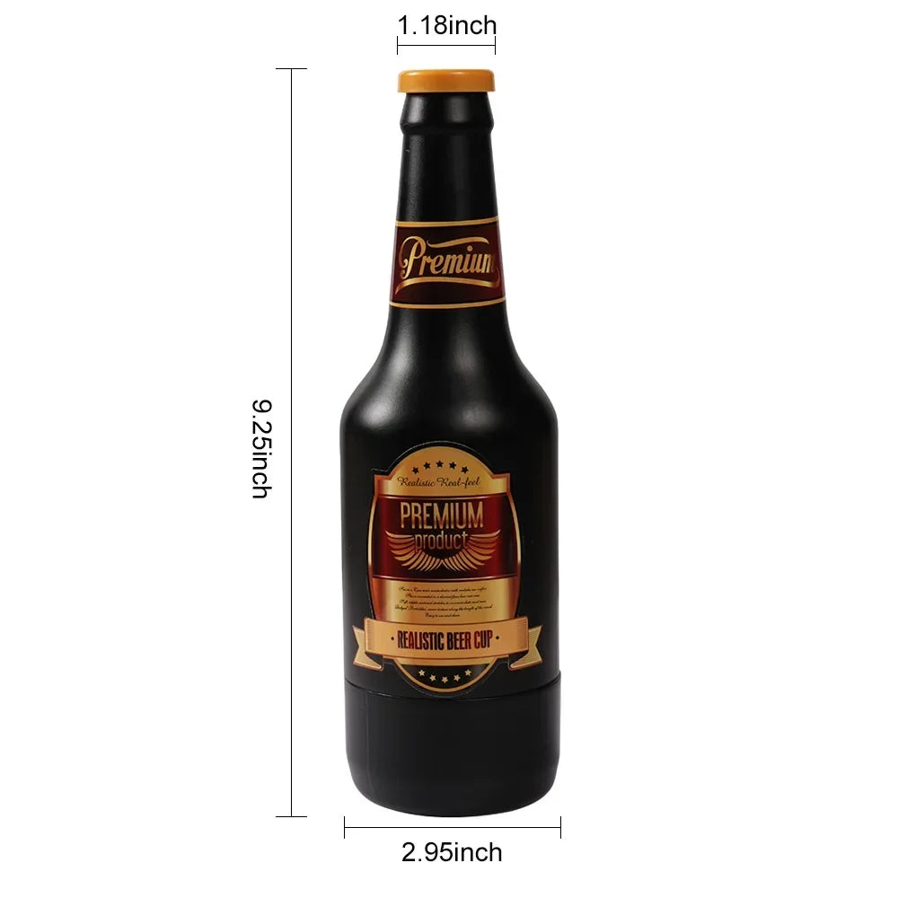 Bierflasche für Männer, Masturbationsbecher – realistische Vagina, Taschenmuschi, Sexspielzeug für Männer