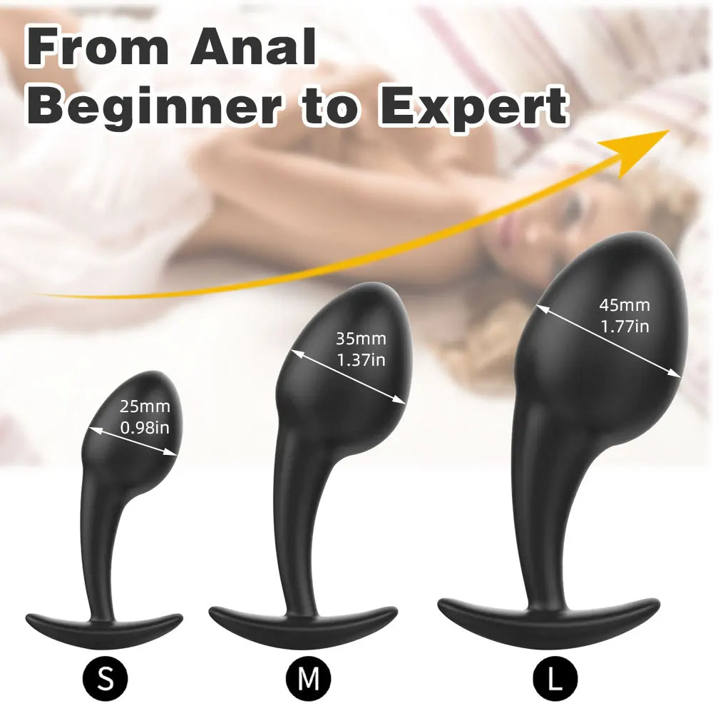 Plug anal en silicone - Têtard doux Plug anal dilatateur mâle femelle jouets sexuels